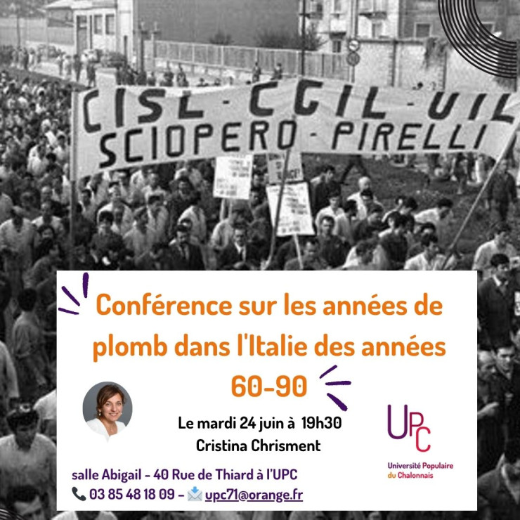 Conférence Les Années de Plomb Conférence Les Années de Plomb
