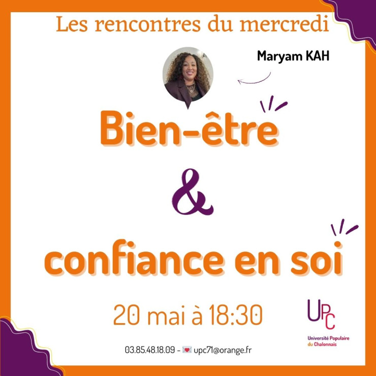 Conférence – Bien-être & Confiance en soi